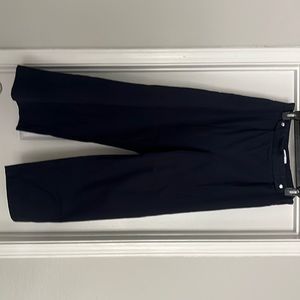 Zara wide leg pull on adjustable navy  trousers